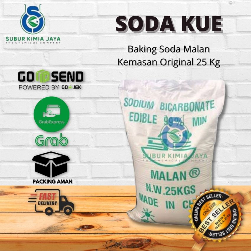 Soda Kue / Sodium Bicarbonate / Baking Soda MALAN 25 Kg KHUSUS GOJEK
