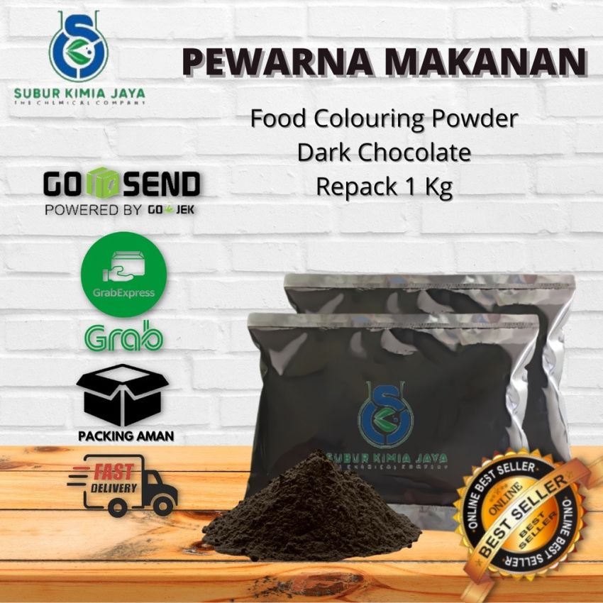 Pewarna Makanan Bubuk Dark Chocolate coklat 1 KG