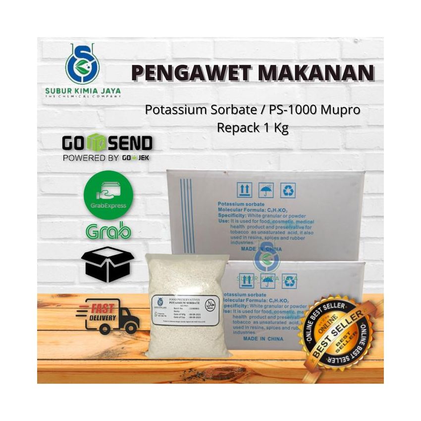 Potassium Sorbate / Pengawet Makanan / Pengawet Minuman / Kalium Sorbate 1 Kg