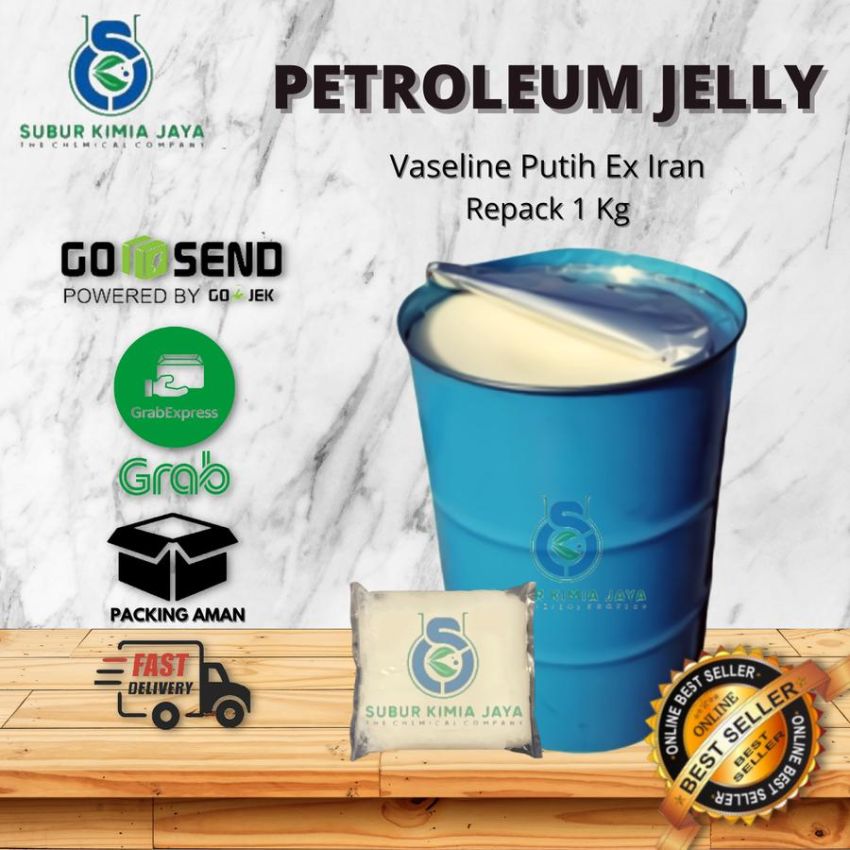 White Petroleum Jelly 1 KG / Petrolatum ex Iran / Bahan Baku Pomade