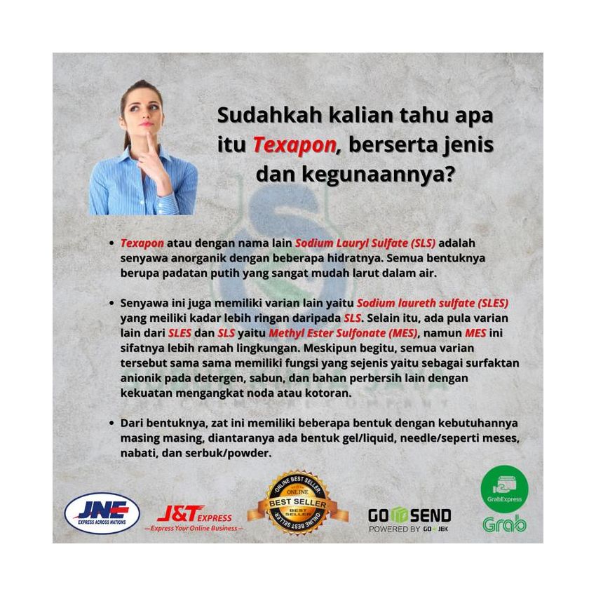 TEXAPON / SLES / Sodium Laureth Sulfate 1 Kg