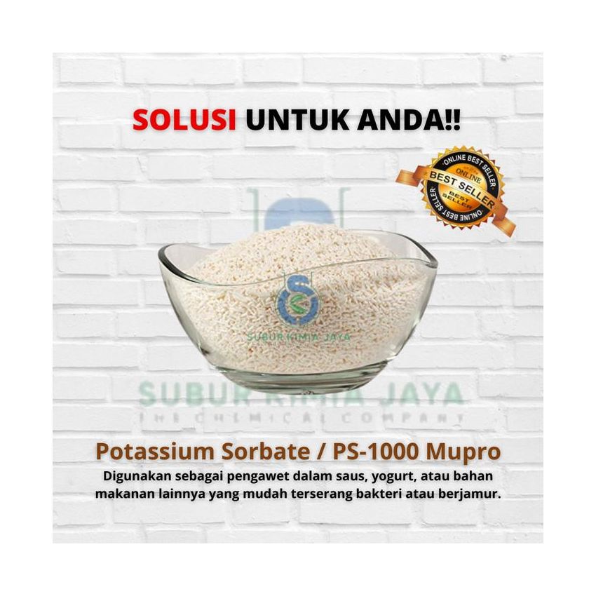 Potassium Sorbate / Pengawet Makanan / Pengawet Minuman / Kalium Sorbate 1 Kg