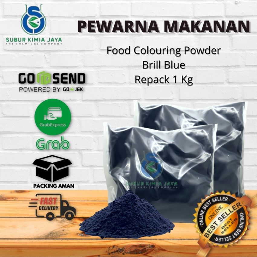 Pewarna Makanan Brill Blue Light (25 KG)