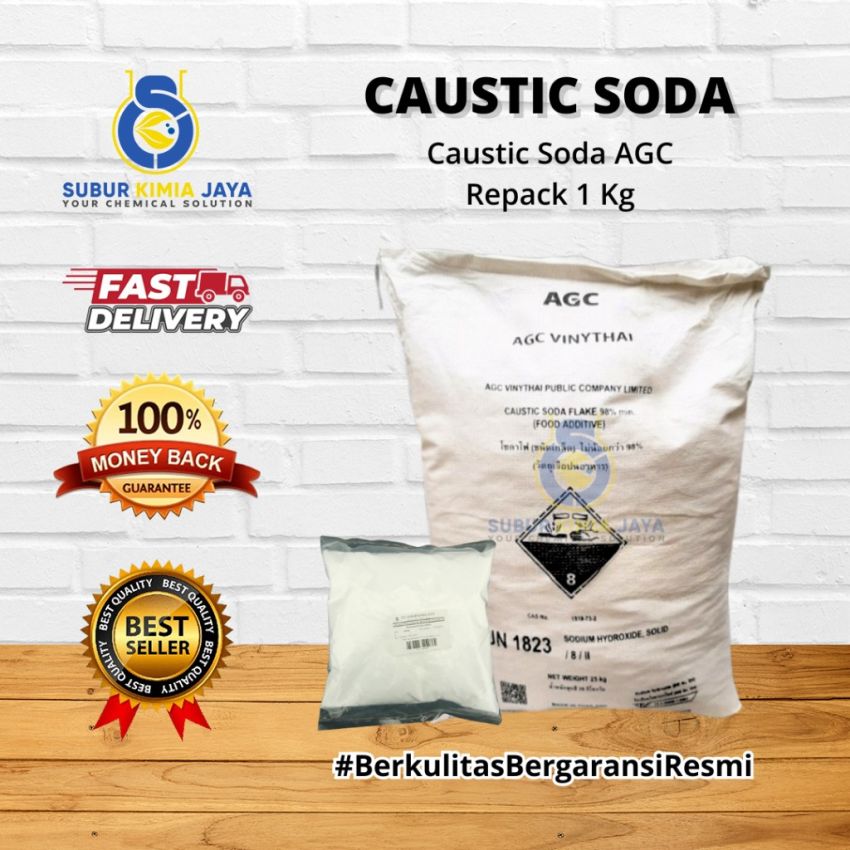 Caustic Soda / Soda Api Toilet / NaOH / Natrium Hydroxide 1 KG