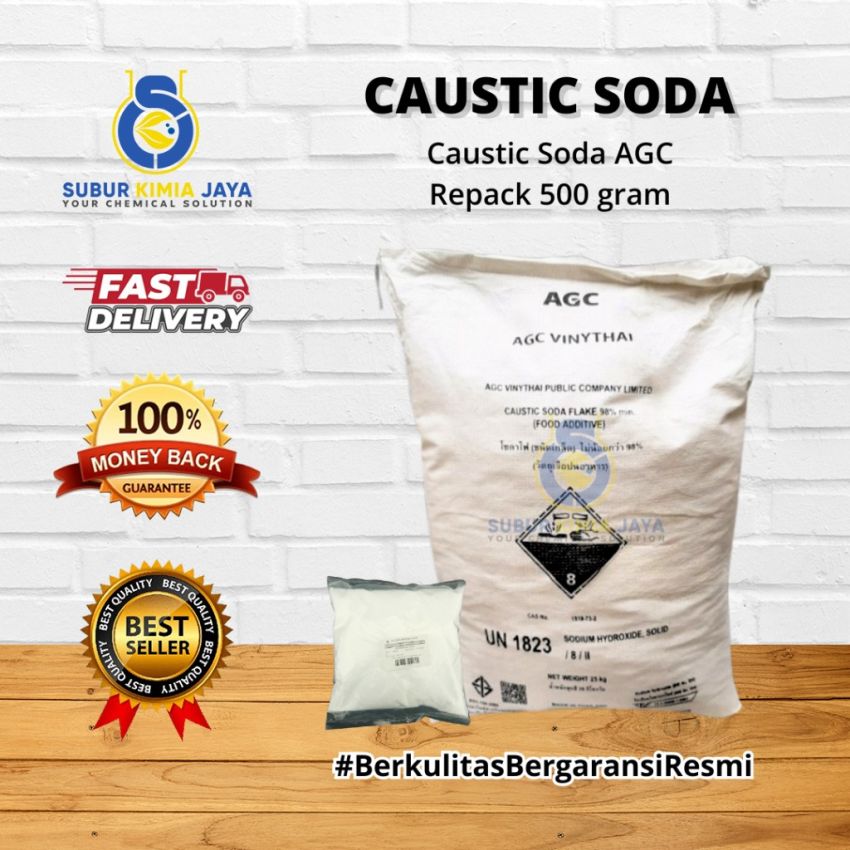 Caustic Soda / Soda Api / NaOH / Natrium Hydroxide 500 Gr