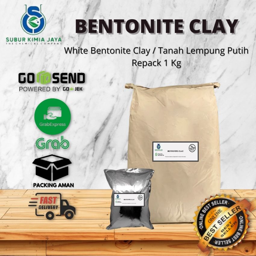 Clay Bentonite / Lempung Bentonit Cosmetic Grade 1 KG