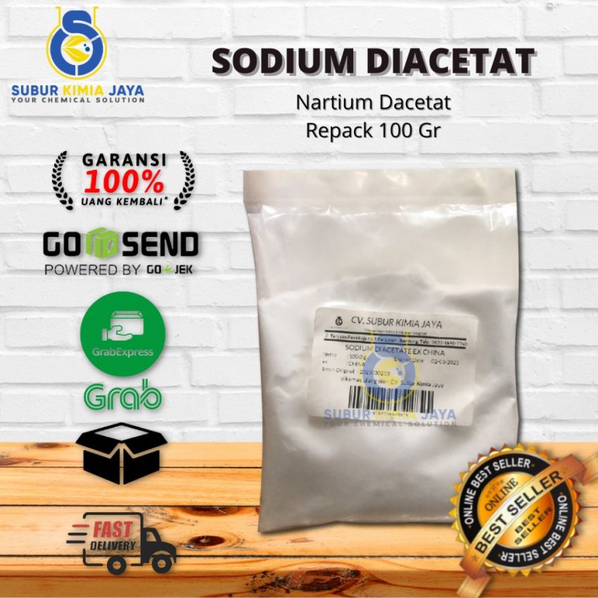 Sodium Diacetate Food Grade / Natrium Asetat Pengawet Makanan Minuman 100 Gr