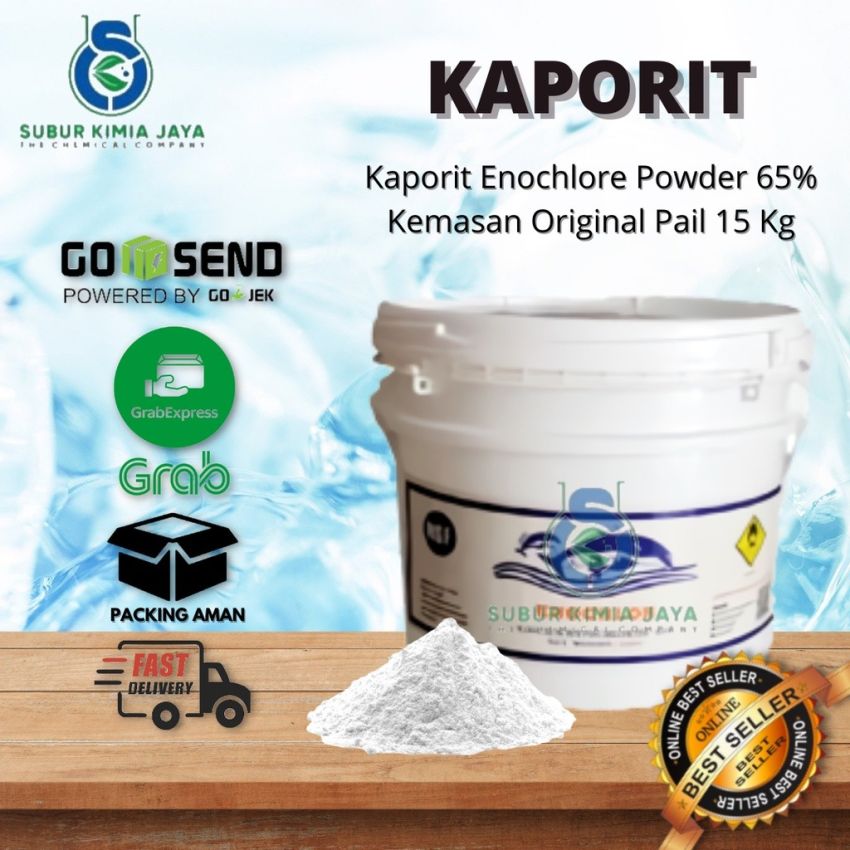 Enochlore Kaporit 65% / Calcium Hypochlorite 1 Pail/ Penjernih Air