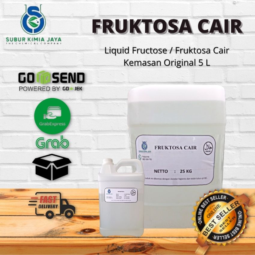 Gula Cair / Fruktosa / Fructose / HFS 5 KG