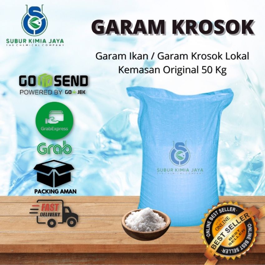 Garam Krosok / kasar / garam ikan Lokal 50 Kg Khusus Kurir Instant