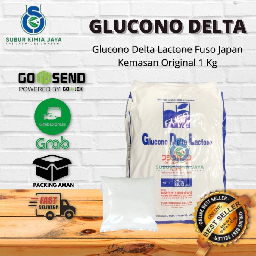 Glucono Delta Lactone GDL Fuso Japan Food Grade / Cioko Sekau Tahu / Fuso Kembang Tahu 1 KG