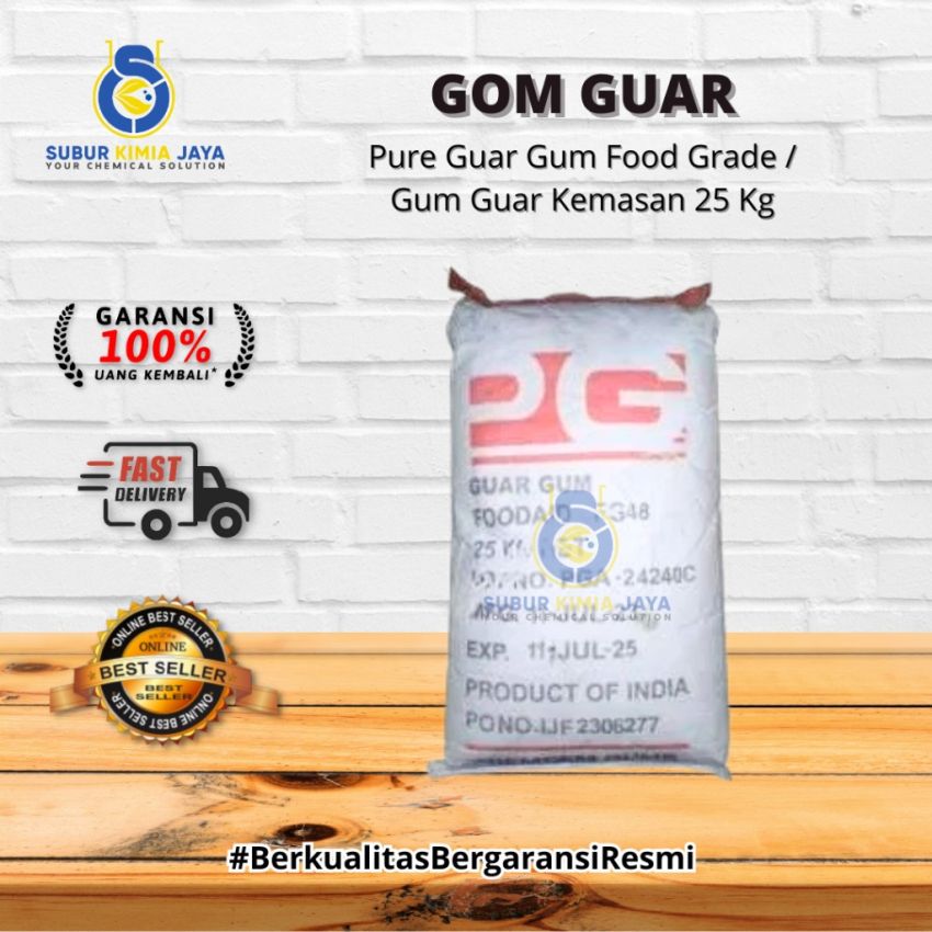 Guar Gum Pure Food Grade Ex India 25 KG