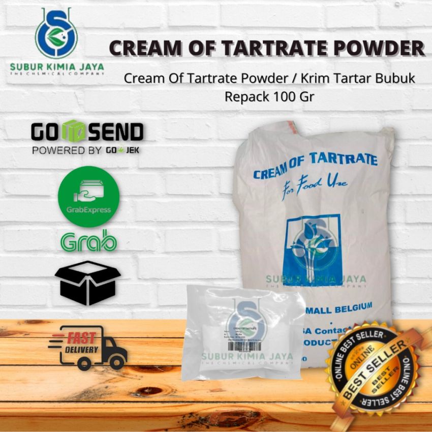 Cream Of Tartrate Powder / Cream Of Tartar / Krim Tartar Bubuk 100 Gr