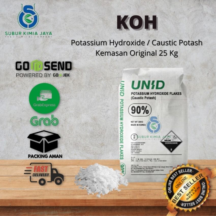 KOH ex Korea / Kalium Hydroxyde Kemasan 25 kg khusus Gojek