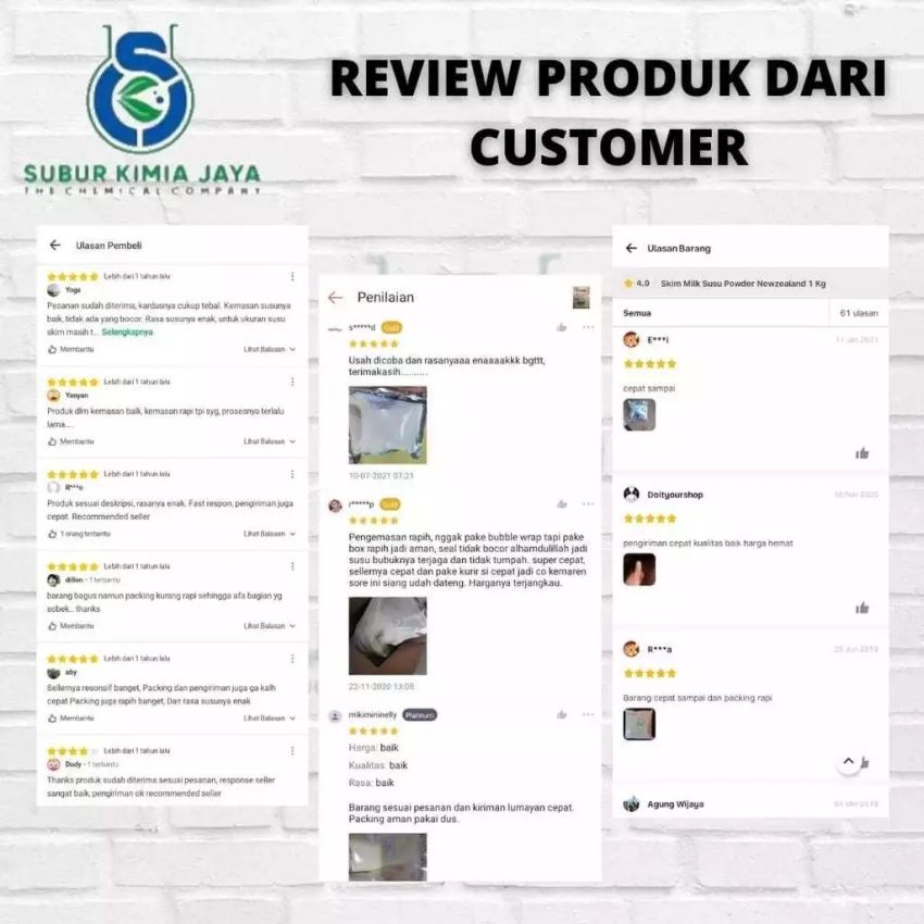 Susu Bubuk Skim  / Pure Skim Milk Powder 1 Kg