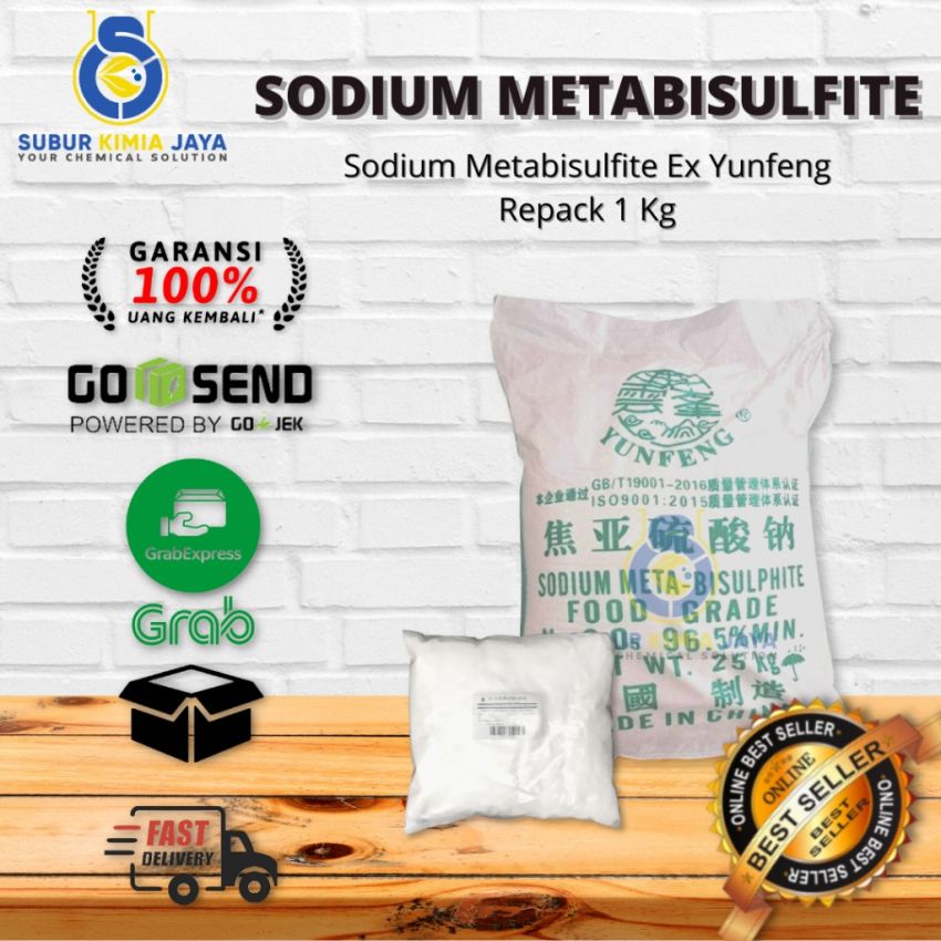 Sodium Metabisulfite Ex Yunfeng 1 kg Food Grade