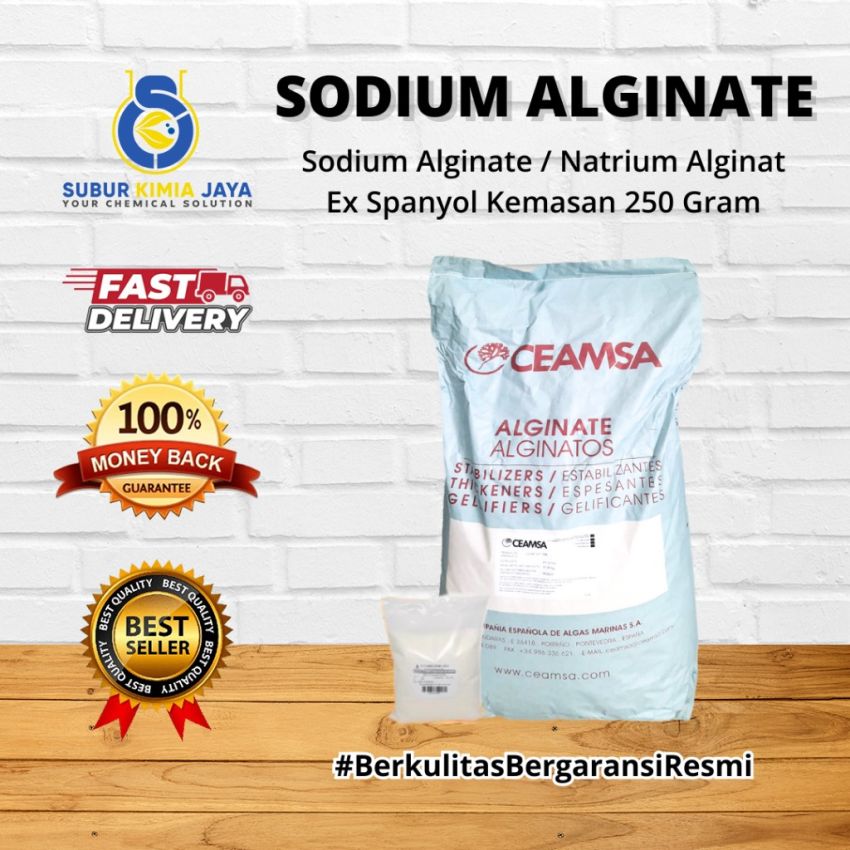 Sodium Alginate Food Grade / Sodium Alginat / Pengenyal Makanan 250 gr