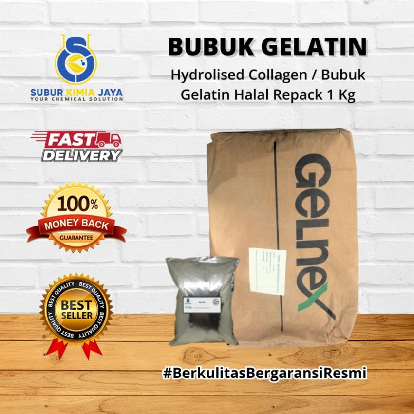 Gelatin Bloom 150 HALAL / Gelatin Bubuk 1 Kg