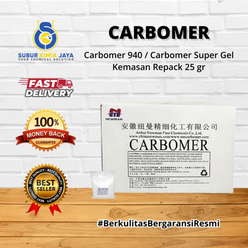 Carbomer 940 / Carbopol 940 / Carbomer Super Gel ex NEWMAN 25GR