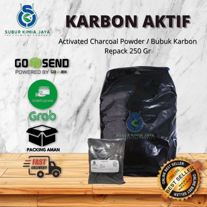 Karbon Aktif Powder / Carbon Active Powder / Activated Charcoal 250 GR
