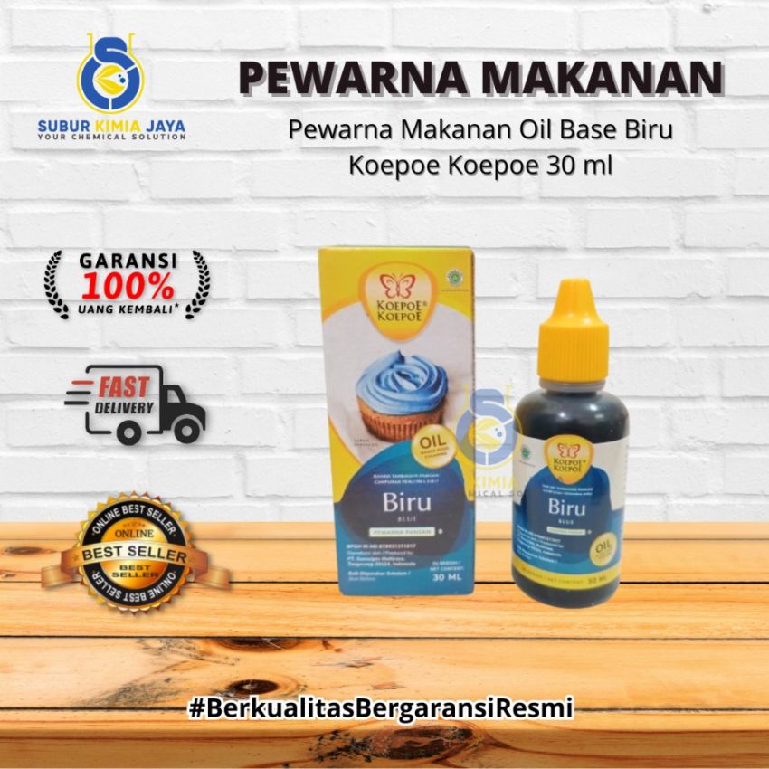 KOEPOE Pewarna Makanan OIL Base BIRU 30ML