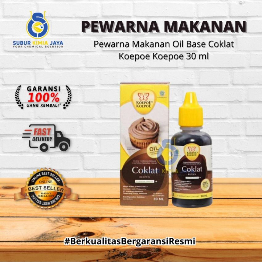KOEPOE Pewarna Makanan OIL Base COKLAT 30ML