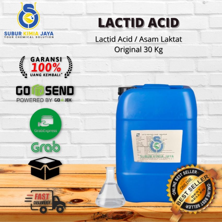 Lactic Acid 88% Food Grade / Asam Laktat 25 Kg 1 Jerigen