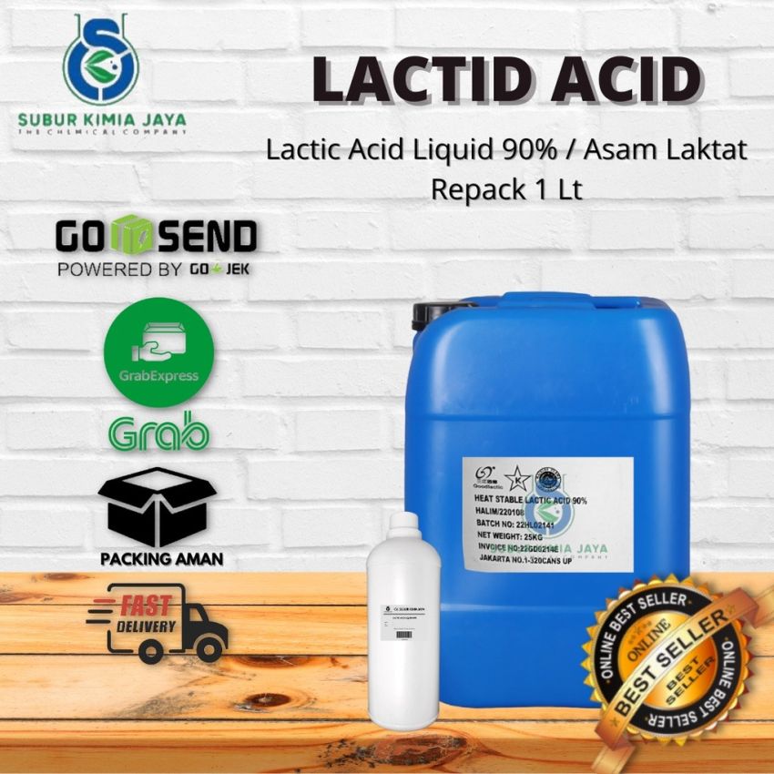 Lactic Acid 90% Food Grade / Asam Laktat 1 L