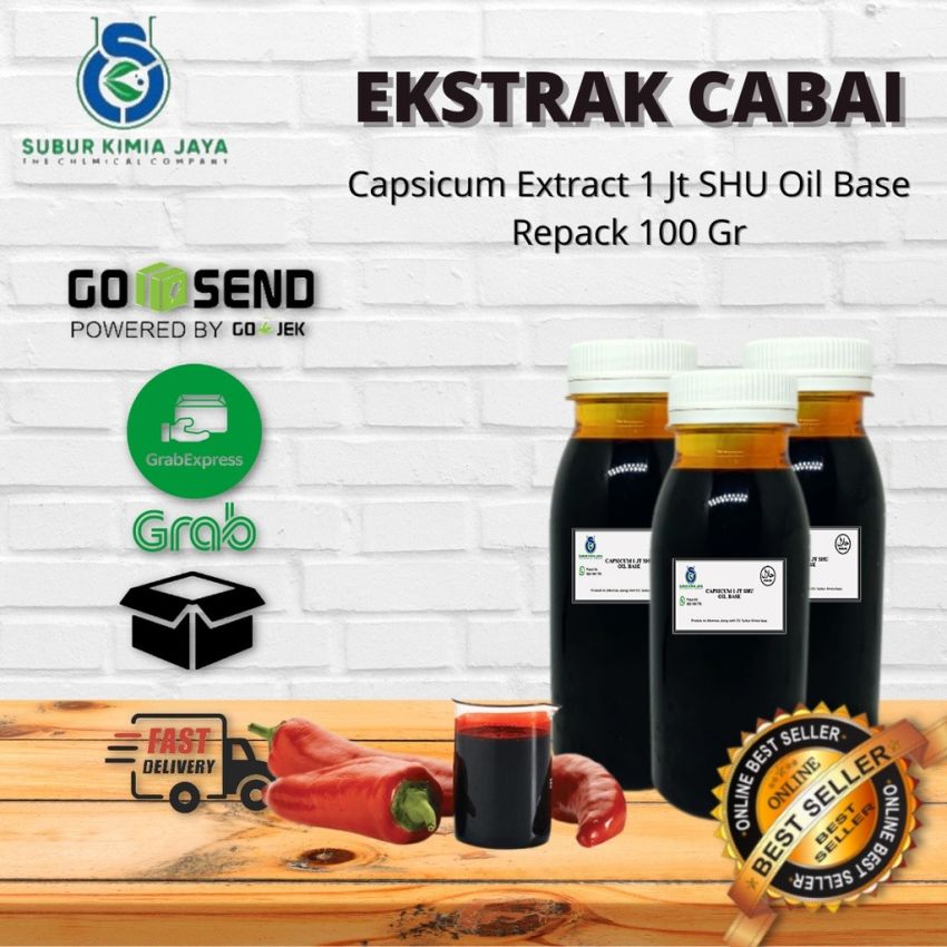 Ekstrak Cabe Merah Murni Pure Capsicum Ekstrak 100 gr