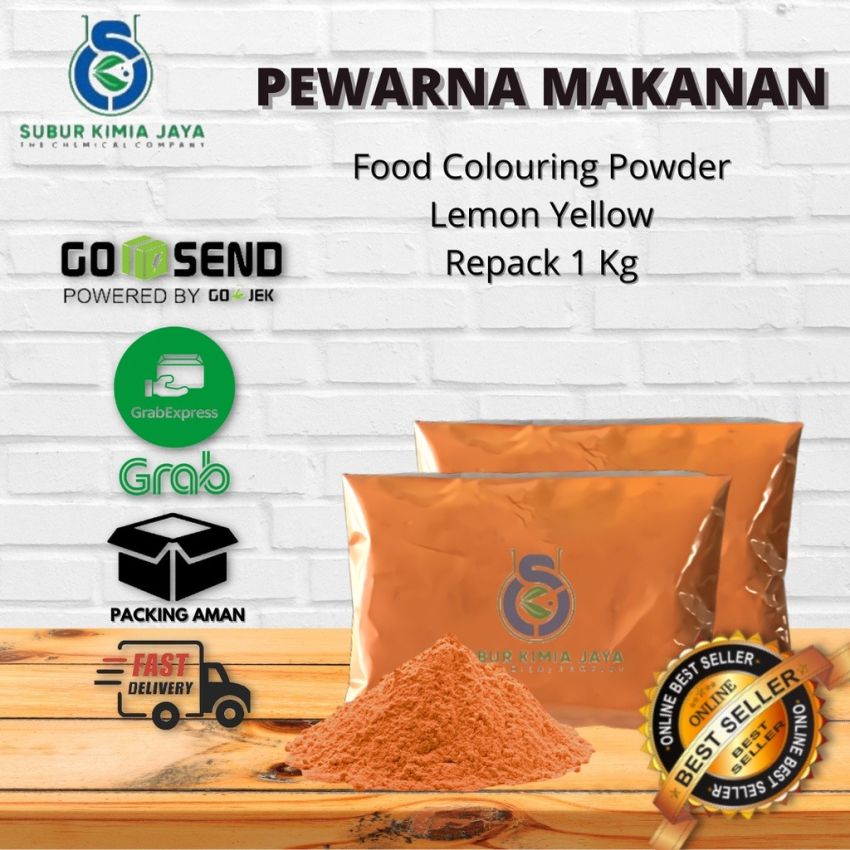 Pewarna Makanan Bubuk Lemon Yellow 100 gr