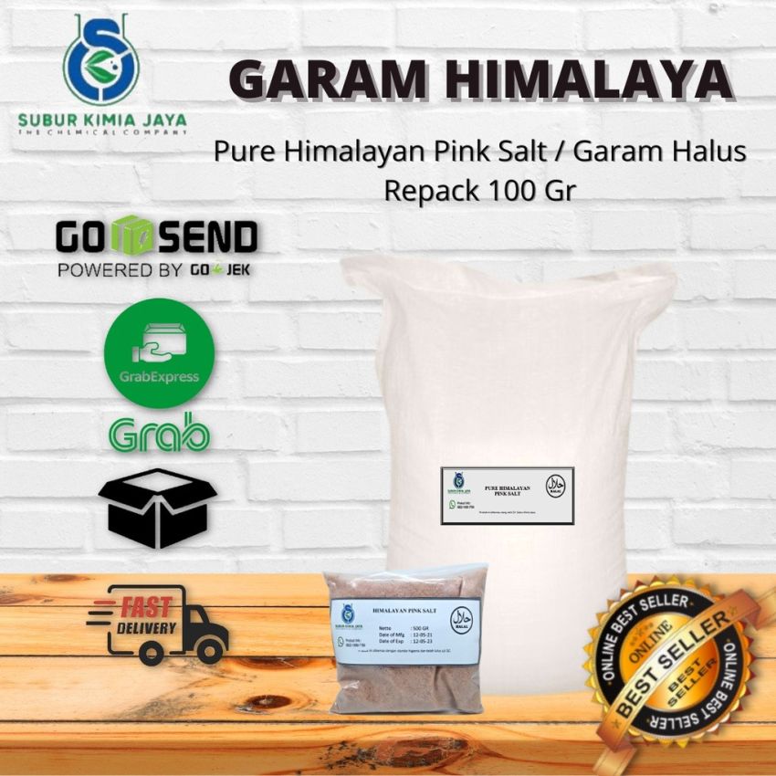 Pure Himalayan Pink Salt / Garam Himalayan 100 gr