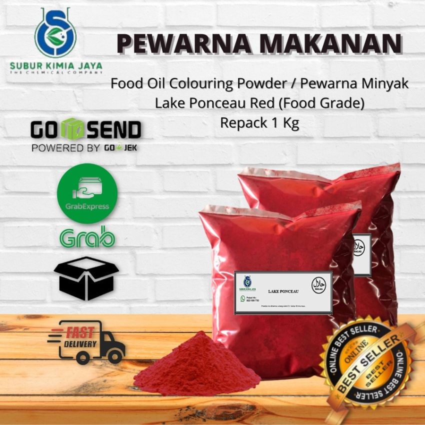Pewarna Bubuk Oil / Minyak Ponceau Red 1 KG