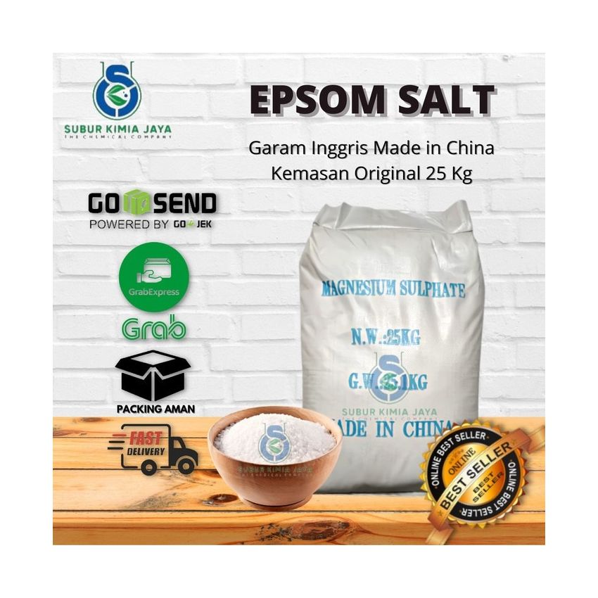 Garam Inggris / Magnesium Sulfate 25 kg KHUSUS GOJEK