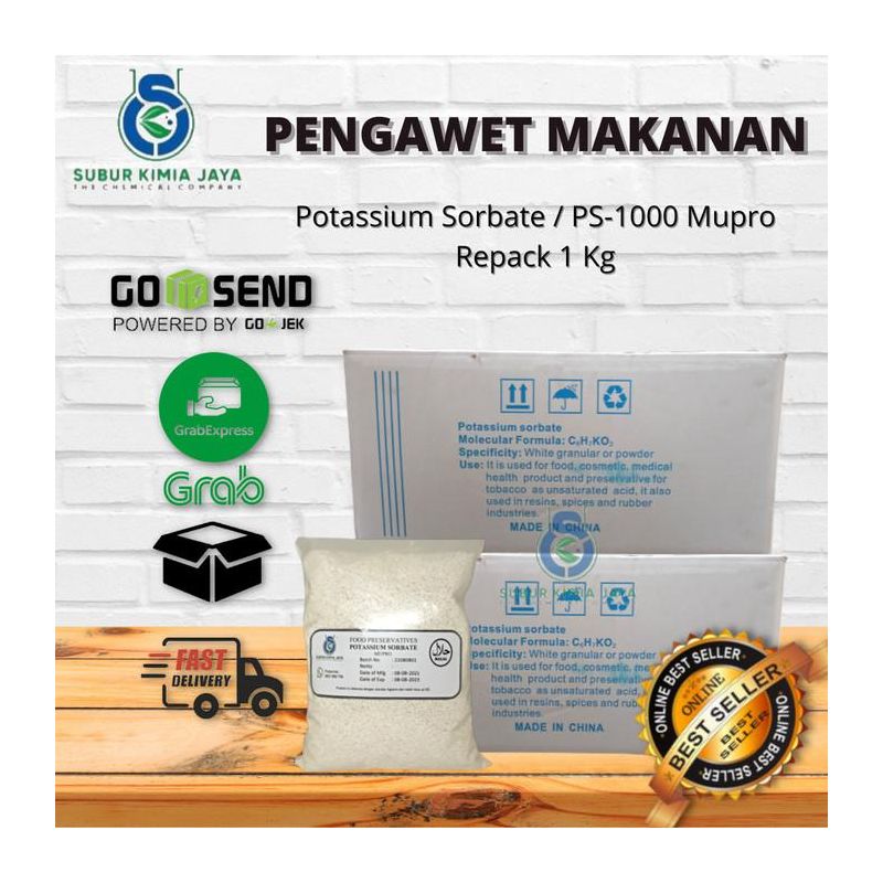 Potassium Sorbate / Pengawet Makanan / Pengawet Minuman / Kalium Sorbate 1 Kg