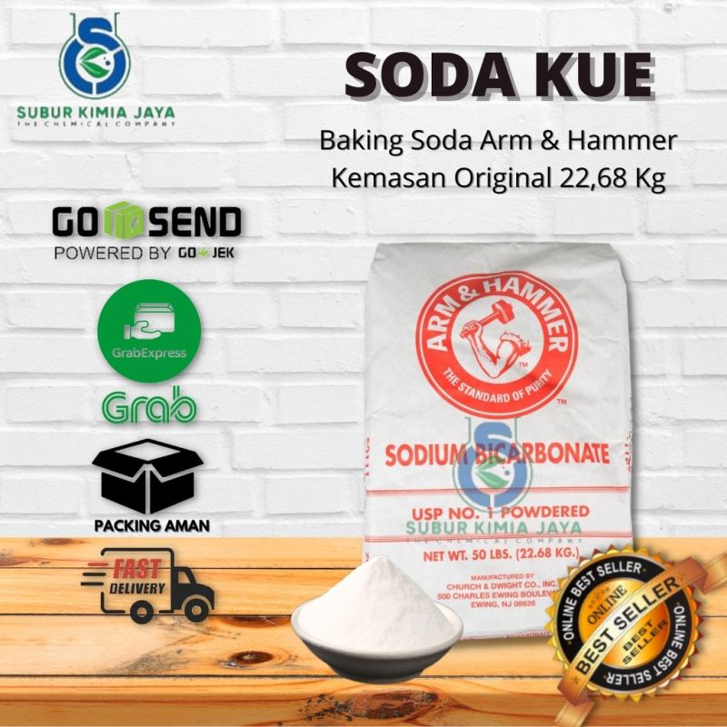 Baking Soda Arm & Hammer / Soda Kue Arm and Hammer 1 ZAK KHUSUS CARGO
