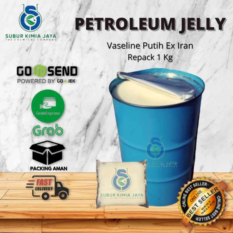 White Petroleum Jelly 1 KG / Petrolatum ex Iran / Bahan Baku Pomade