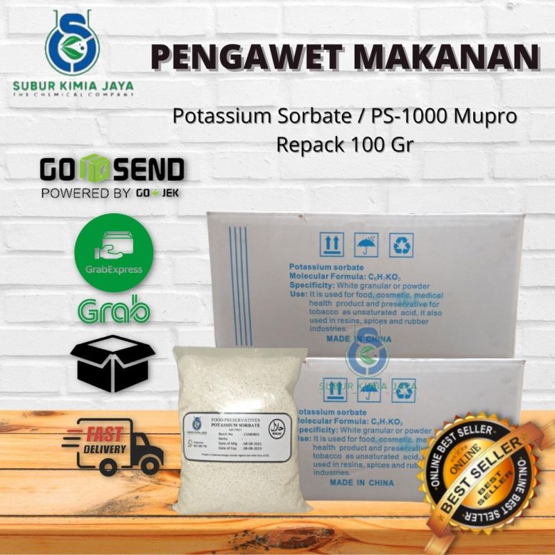 Potasium Sorbate / Pengawet Makanan / Pengawet Minuman / PS 1000 100 gr