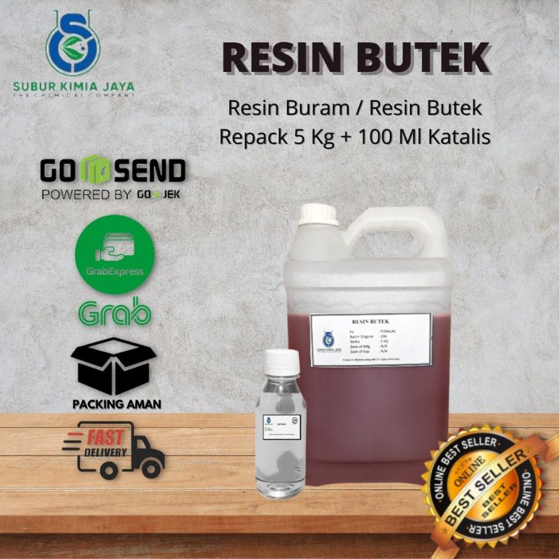 Resin Butek / Resin Buram 5 KG + katalis 100 ML