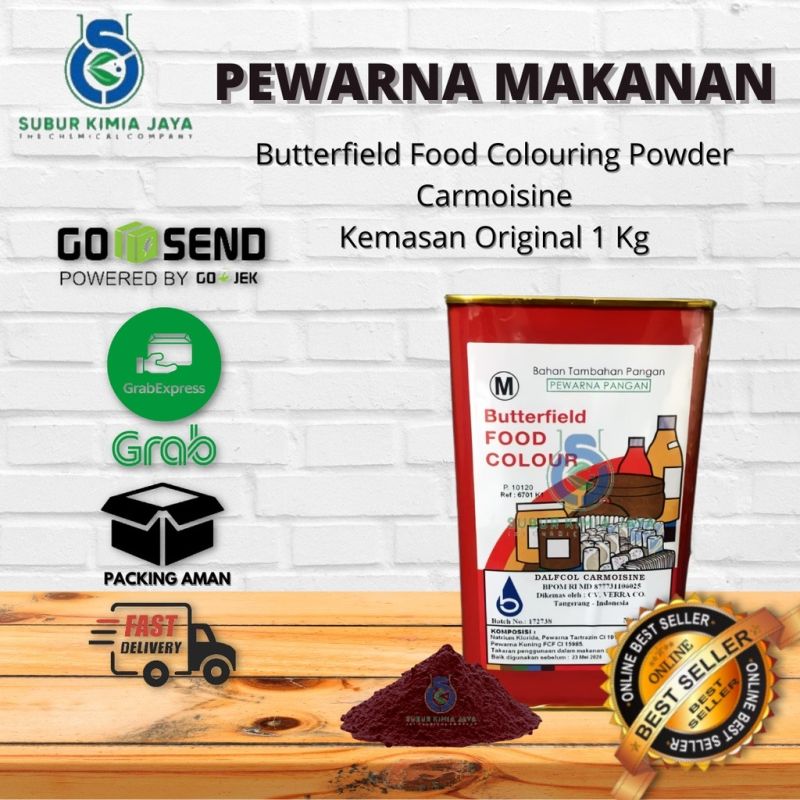 Butterfield Food Coloring Carmoisine / Pewarna makanan butterfield (1KG)