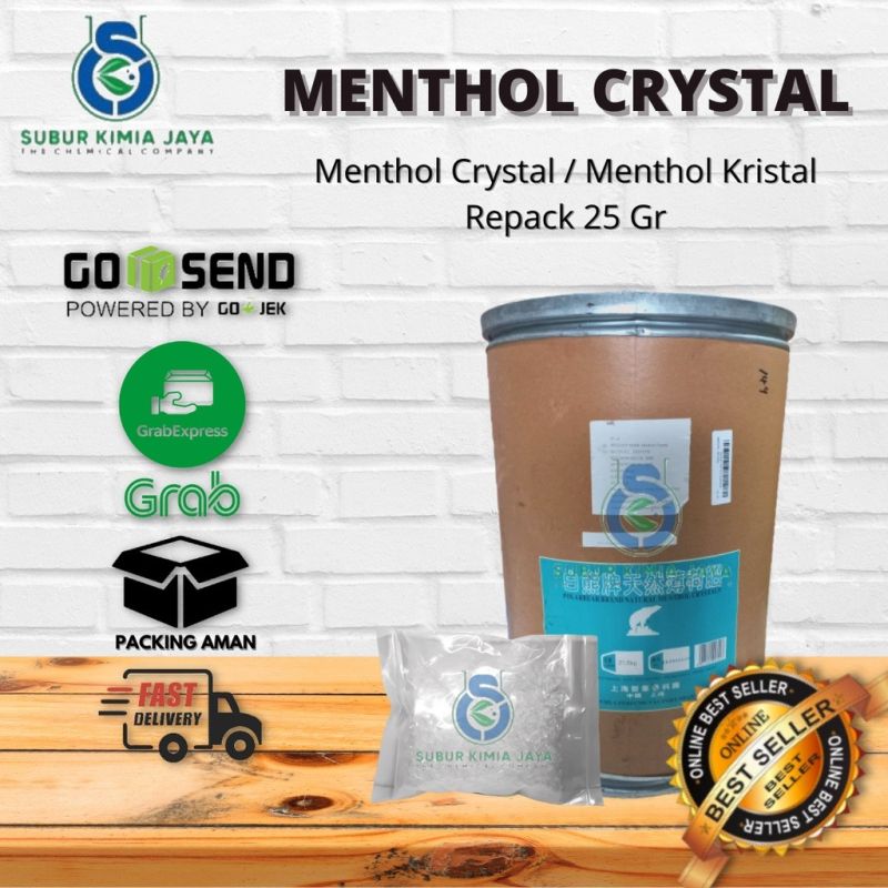 MENTHOL CRYSTAL / kristal menthol Food Grade 25 gr