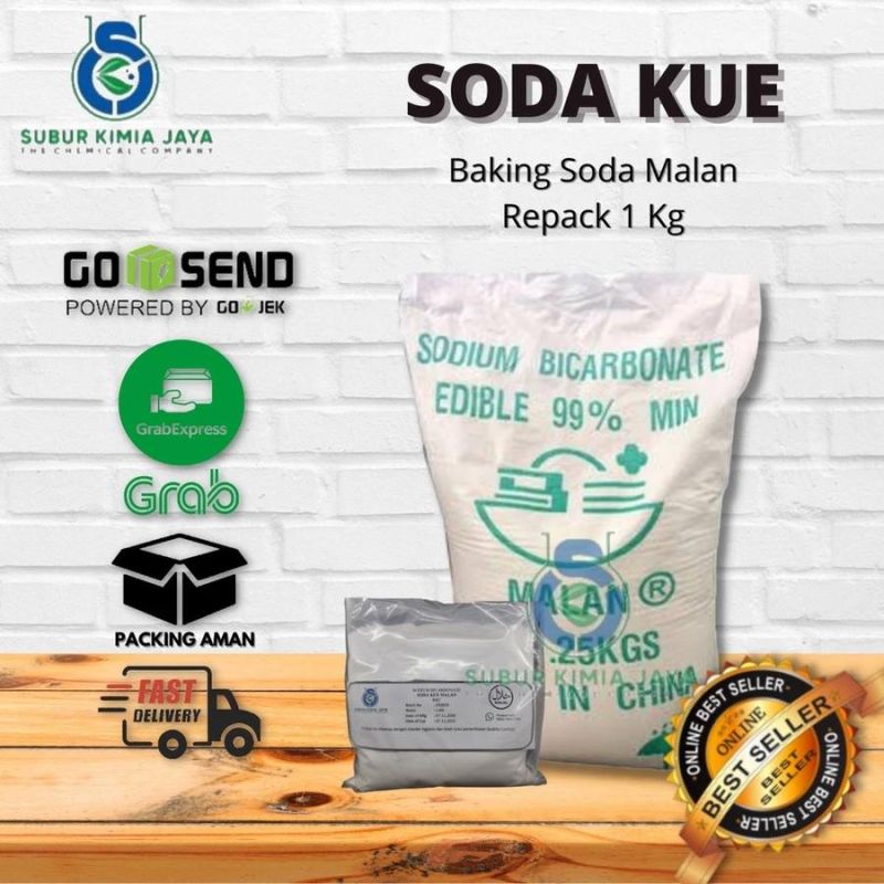 Soda Kue / Sodium Bicarbonate / Baking Soda Ex RRC 1 Kg