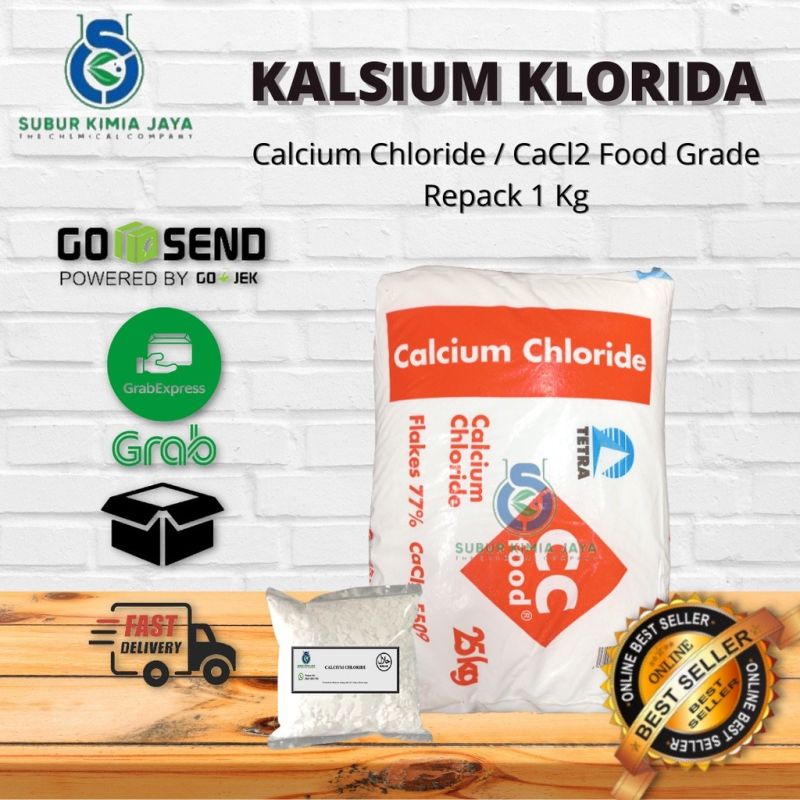 Calcium Chloride FOOD GRADE / Kalsium Klorida / CaCl2 1 KG