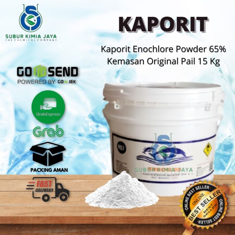 Enochlore Kaporit 65% / Calcium Hypochlorite 1 Pail/ Penjernih Air