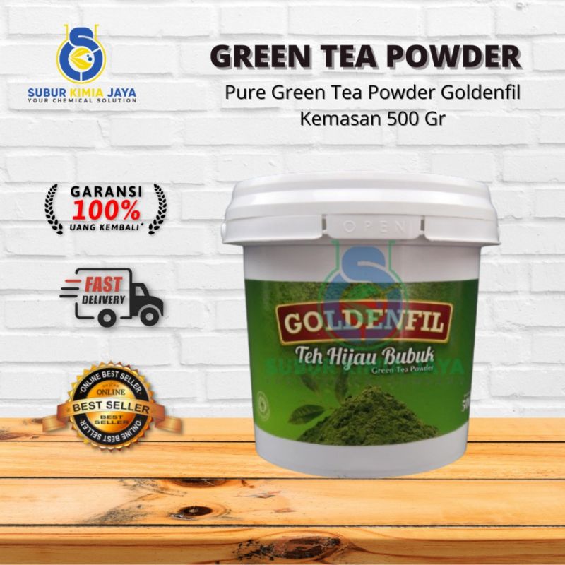 Pure Green Tea Powder Goldenfil 500 Gr / Bubuk Teh Hijau / Matcha Jepang
