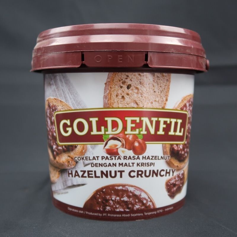 Goldenfil Crunchy 1 Kg / Selai Coklat All Varian - Hazelnut