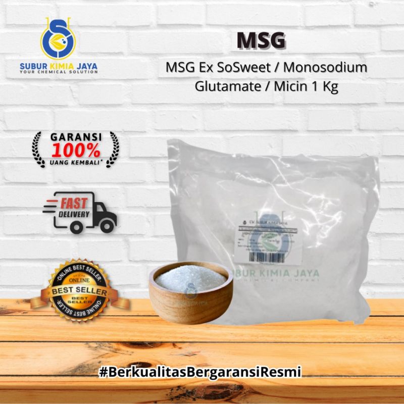 MSG Kristal / Penyedap Rasa Ex SoSweet / Monosodium Glutamate / Micin 1 Kg