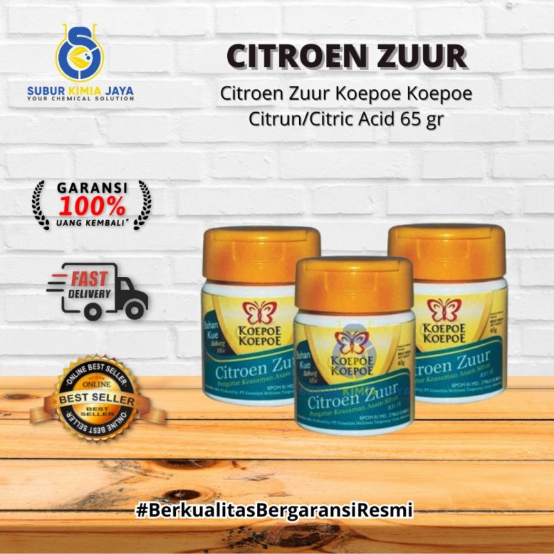 KOEPOE CITROEN ZUUR / CITRUN / CITRIC ACID 65 GR