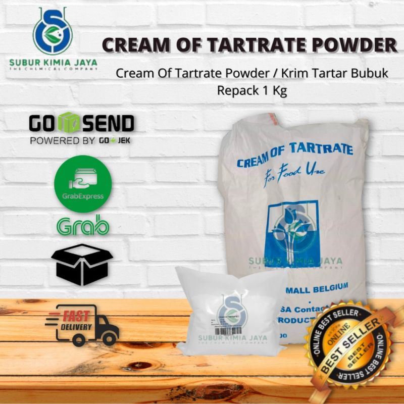 Cream Of Tartrate Powder / Cream Of Tartar / Krim Tartar Bubuk 1 Kg