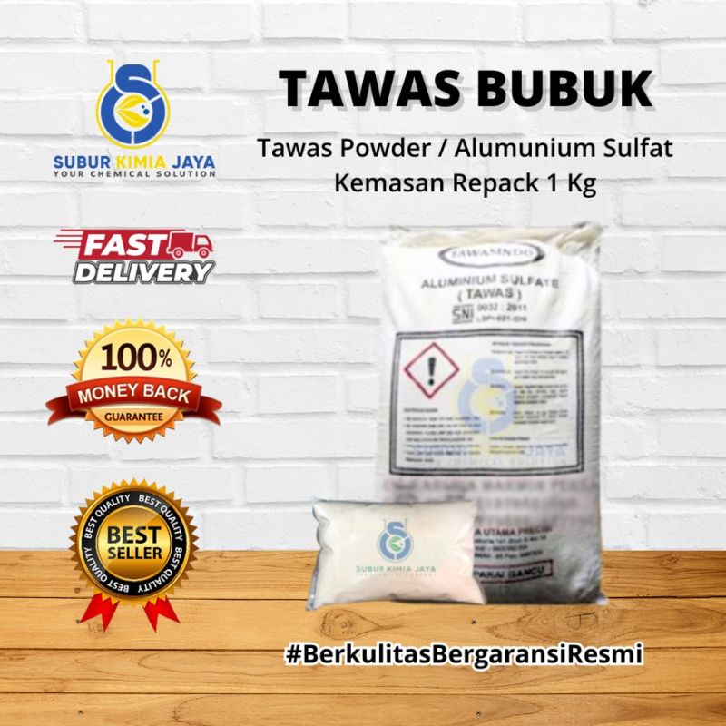 Tawas Bubuk PREMIUM 1 KG / Natural Deodorant Tawas Powder INDOCERA / Alumunium Sulfat