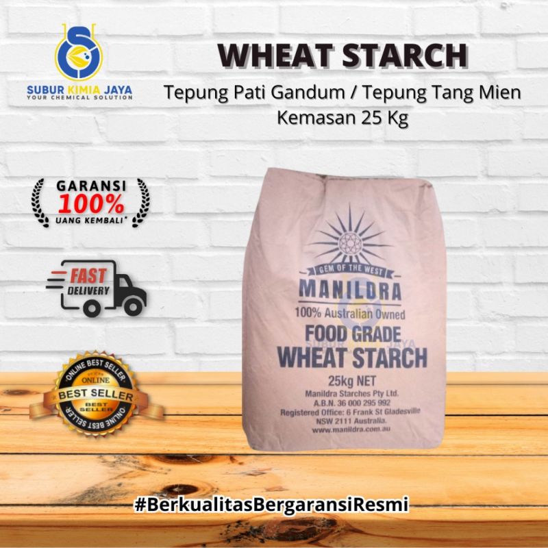 Wheat Starch 25kg / Tepung Pati Gandum / Tepung Tang Mien / Bahan Dimsum (KHUSUS GOSEND)